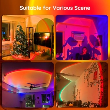 Neroupe Sunset Lamp Projector with APP Control for Mood Lighting