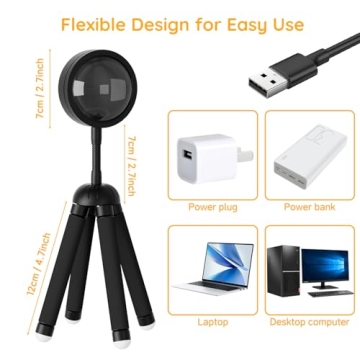 Neroupe Sunset Lamp Projector with APP Control for Mood Lighting