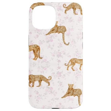 iPhone 15 Leopard Floral Case - Premium, Stylish, and Protective