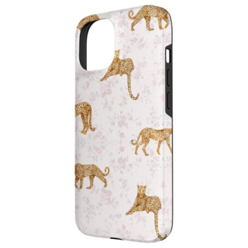 iPhone 15 Leopard Floral Case - Stylish & Protective
