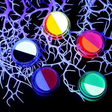 Bright Water Activated UV Glow Eyeliner Set for Festivals