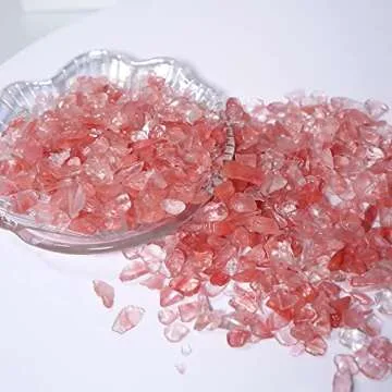Cherry Quartz Tumbled Crystal Chips for Unique Decor