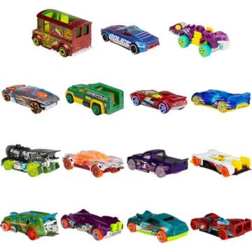 Hot Wheels Bundle: 15 Toy Cars Gift for Kids & Collectors