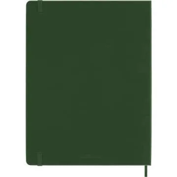 Moleskine Classic Notebook, Hard Cover, XL (7.5" x 9.5") Ruled/Lined, Myrtle Green, 192 Pages