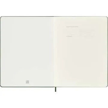 Moleskine Classic Notebook, Hard Cover, XL (7.5" x 9.5") Ruled/Lined, Myrtle Green, 192 Pages