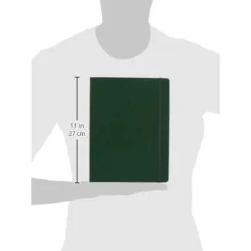 Moleskine Classic Notebook, Hard Cover, XL (7.5" x 9.5") Ruled/Lined, Myrtle Green, 192 Pages