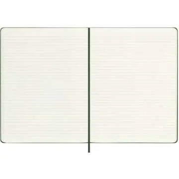 Moleskine Classic Notebook, Hard Cover, XL (7.5" x 9.5") Ruled/Lined, Myrtle Green, 192 Pages