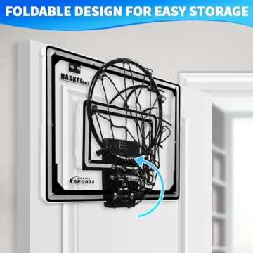 AOKESI Mini Basketball Hoop with LED Lights and Scorer