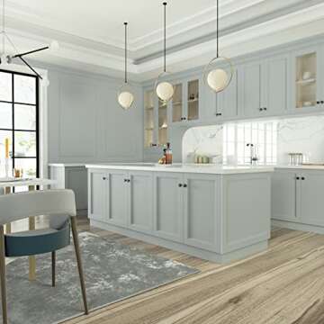 goldenwarm 10 Pack Matte Black Cabinet Knobs for Kitchen Hardware Handles Round Dresser Drawer Knob for Closet Bifold Modern Cabinets Pulls,1.27 Inch