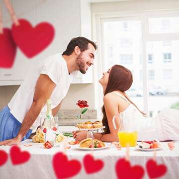 Suturun Gold Dipped Rose,24K Gold Rose with Transparent Stand,Real Long Stem Eternity Rose Flower Be...