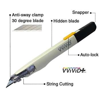 VViViD Precision Balanced Utility Cutting Knife for Vinyl Wraps (2 Pack)