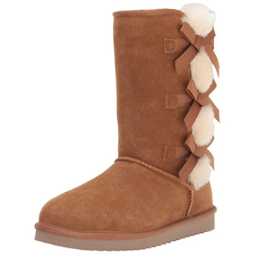 Koolaburra by UGG womens Victoria Tall Fashion Boot, Chestnut, 9 US