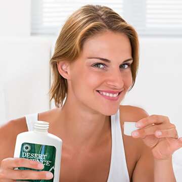 Desert Essence Tea Tree Oil Mouthwash - 16 Fl Ounce - Pack of 6 - Natural Refreshing - Spearmint Flavor - Helps Reduce Plaque Buildup - Refreshes Mouth & Gums - Vitamin C - Oral Care - No Parabens