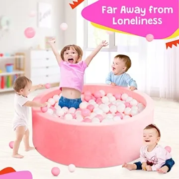 YAVAYI Foam Toddler Ball Pit, Sensory Play Pool for Kids