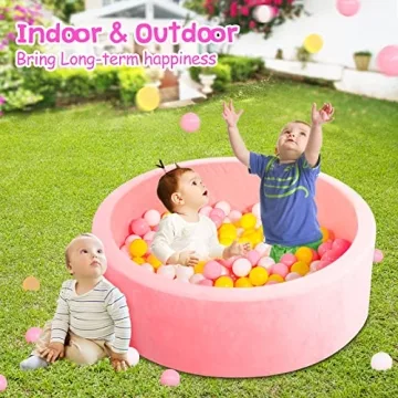 YAVAYI Foam Toddler Ball Pit, Sensory Play Pool for Kids