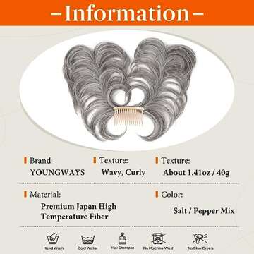 YOUNGWAYS Messy Bun Hair Piece Side Comb Clip in Hair Bun Hairpiece for Women Short Natural Straight Versatile Adjustable Styles Easy Hair pieces (Chunky Monkey-C)