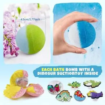 leoce 26 PCS Dinosaur Bath Bombs Gift Set for Kids