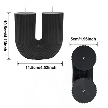 Sophisticated Large U Shaped Soy Wax Candle for Stylish Homes