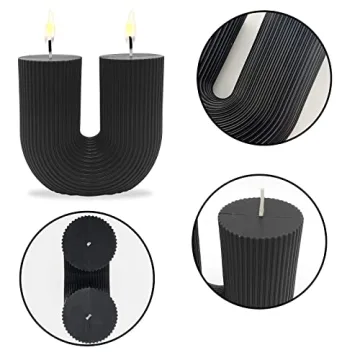 Sophisticated Large U Shaped Soy Wax Candle for Stylish Homes
