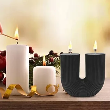 Sophisticated Large U Shaped Soy Wax Candle for Stylish Homes