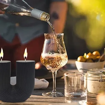 Sophisticated Large U Shaped Soy Wax Candle for Stylish Homes