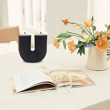 Sophisticated Large U Shaped Soy Wax Candle for Stylish Homes
