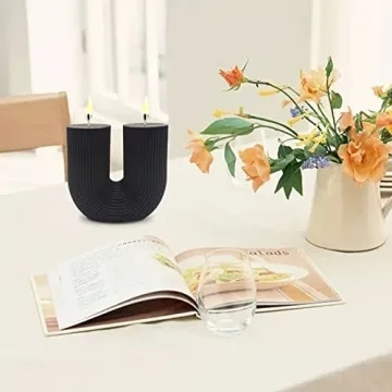 Sophisticated Large U Shaped Soy Wax Candle for Stylish Homes