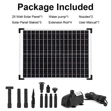 ECO-WORTHY Solar Fountain Pump Kit 25W - 410GPH Perfect Outdoor Solution