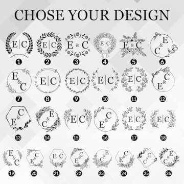 Esaray Custom Wax Seal Stamp，Personalized Wax Seal Stamp kit Custom Your Logo,Text,Name for Letter...