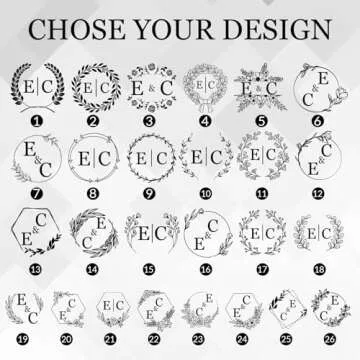 Esaray Custom Wax Seal Stamp，Personalized Wax Seal Stamp kit Custom Your Logo,Text,Name for Letter...