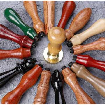 Esaray Custom Wax Seal Stamp，Personalized Wax Seal Stamp kit Custom Your Logo,Text,Name for Letter,Crafting, Envelopes, Gift Wrap Graduation Gifts and Wedding Invitation