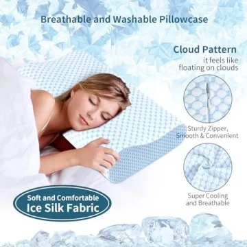 Ylekto Cervical Memory Foam Pillow Neck Pain Relief Ergonomic Support