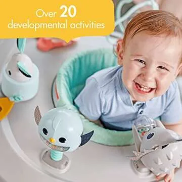 Tiny Love 4-in-1 Here I Grow Mobile Activity Center, Baby Walkers and Activity Center, Baby Activity Center with Interactive Toys and Developmental Activities, Magical Tales