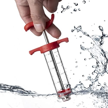 JY COOKMENT Meat Injector Syringe for Flavorful Marinades