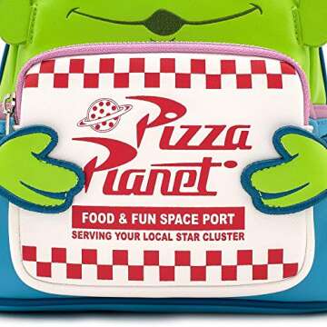 Loungefly Disney Toy Story Alien Pizza Planet Mini Backpack