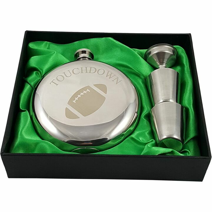 Football Flask Gift Set for Sports Fans - Perfect Gift