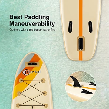 Portal SUP Inflatable Paddle Board, 10'6 out of 11'6 Options