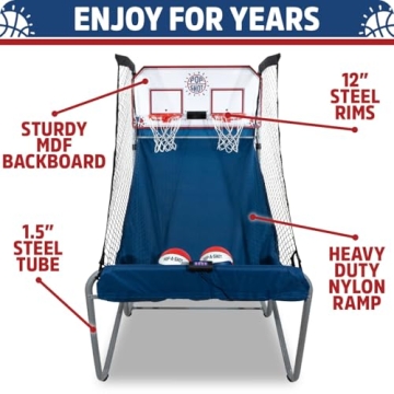 Pop-A-Shot Dual Shot Basketball Arcade Game Blue