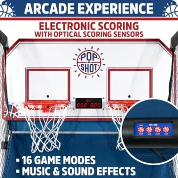 Pop-A-Shot Dual Shot Basketball Arcade Game Blue