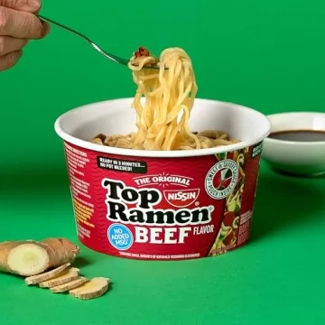 Nissin Top Ramen Beef Bowl Soup 6-Pack Convenience