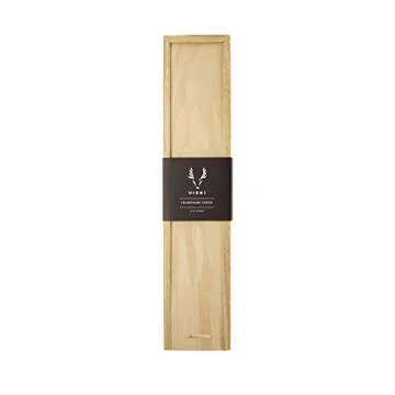 Viski Champagne Saber Champagne Knife Bottle Opener in Wood Box, Entertaining Gifts Wine Saber Sword, Stainless Steel with Wood Handle Set of 1