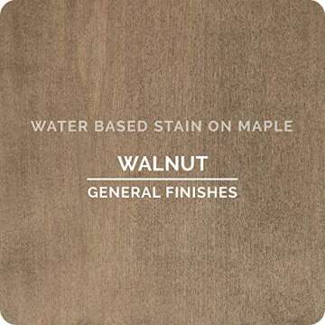 General Finishes Water Based Wood Stain, 1 Quart, Walnut