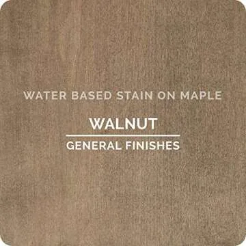 General Finishes Water Based Wood Stain, 1 Quart, Walnut