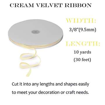 Elegant Vintage Velvet Ribbon for Crafts and Gift Wrapping with Premium Quality