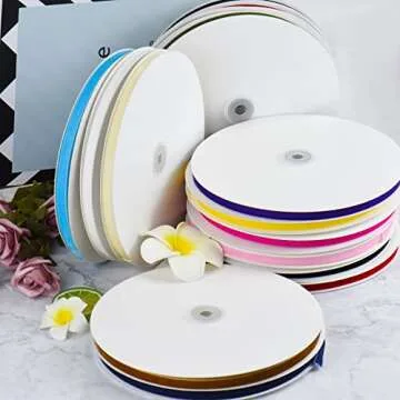 Vintage Cream Velvet Ribbon for Christmas Decor and Gifts