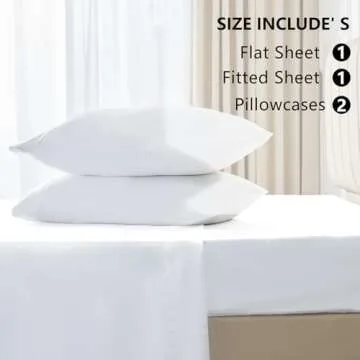 CozyLux Queen Size Satin Sheets - 4 Piece Set