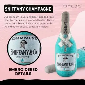 Dog Diggin Libation Station Squeaky Plush Toys for Dogs