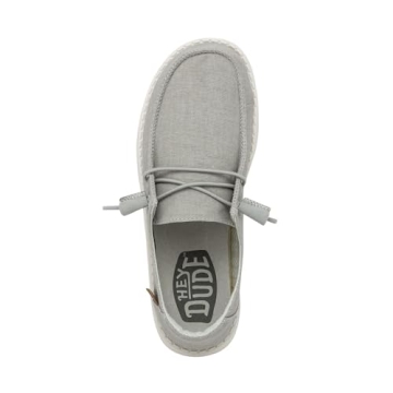 Wendy Chambray Light Grey Slip On Women’s Shoes