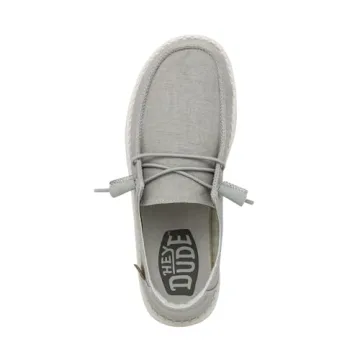 Wendy Chambray Light Grey Slip On Women’s Shoes