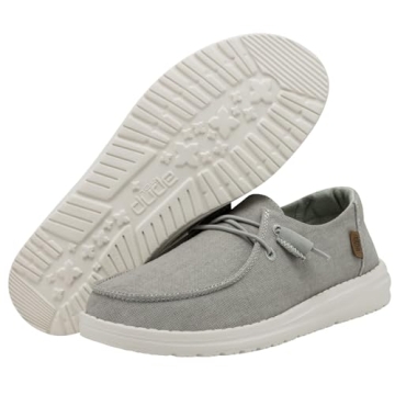 Wendy Chambray Light Grey Slip On Women’s Shoes